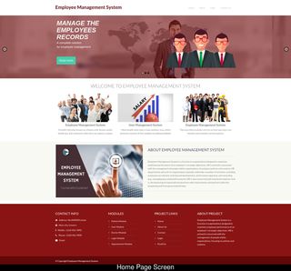 Python, Django and MySQL Project on Employee Management System